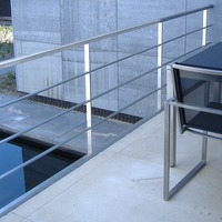 RVS hekwerk op balustrade